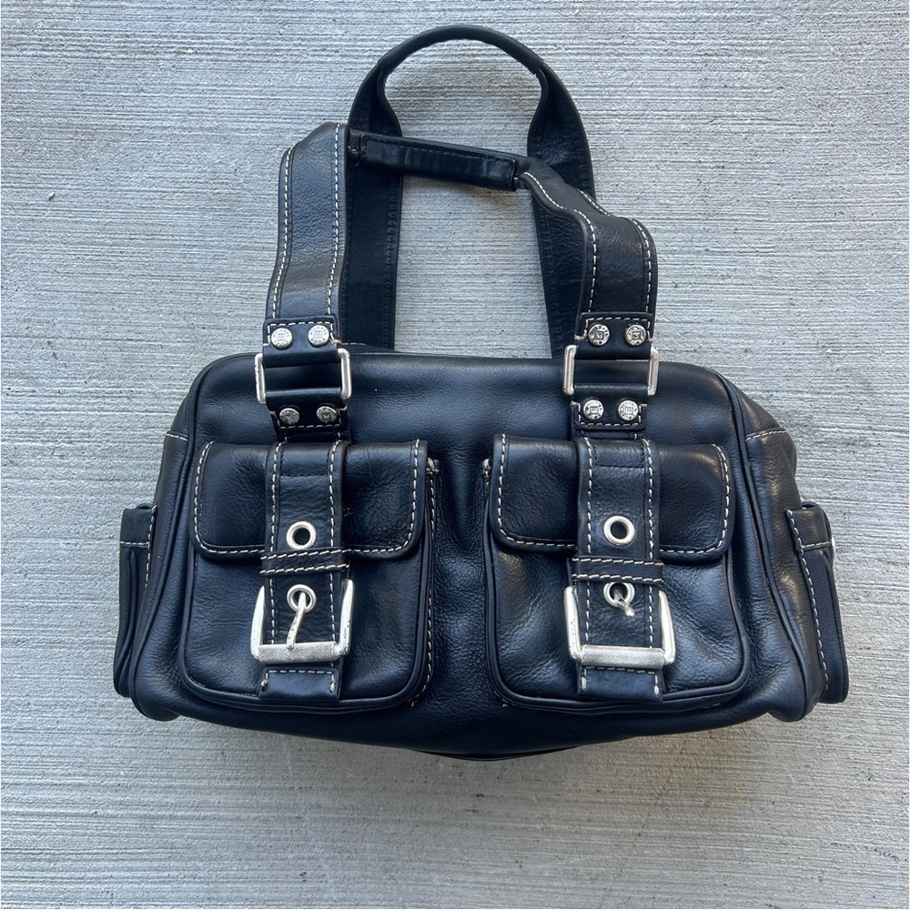 Michael Kors Vintage Black Leather Shoulder Bag